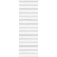Verdunklungsrollo, vidaXL, Zebrarollo Weiß 90x200 cm Stoffbreite 85,9 cm Polyester