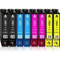 Druckerparadies 8er Sparpack ersetzt Epson 29XL (29) Druckerpatronen Tintenpatrone (8-tlg)