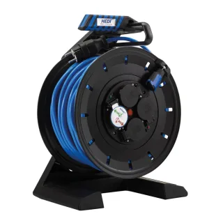 HEDI Vollkunststoff-Kabeltrommel Generation 7 Champion Ø 290 mm blau, 40m - K740Q2TF560