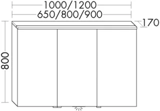Burgbad Spiegelschrank Eqio Lack Matt 800x1000x170 Weiß Matt, SPGT100F6582 SPGT100F6582