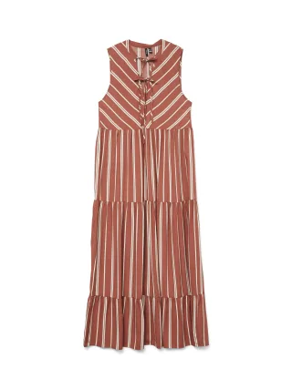 VERO MODA - VMCHRISTINA SL ANKLE DRESS WVN GA marsala - Gr. - XS