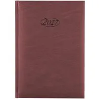 Stylex Schreibwaren Buchkalender Buchkalender 2027 / Chefkalender / Farbe: bordeaux