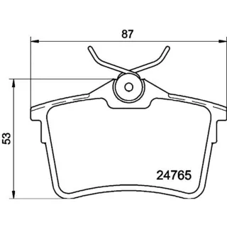 Hella Bremsbel?ge hinten Citroen Berlingo Peugeot 308 Partner