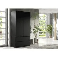 Raumhirsch Furniture Kleiderschrank Garderobenschrank, Drehtürenschrank, Schrank mit viel Stauraum (Maße: 90 x 50 x 180 cm (2 Türen, 2 Schubladen), viele Farbvarianten) Klassischer Stil, großzügiger Stauraum, Einfache Montage