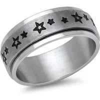 Unique Fingerring Anti Stress Ring mit Spinning Tool und Sternchenaufdruck R5067