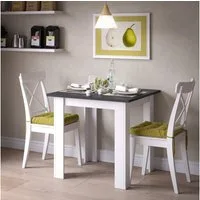 Vicco Esstisch Karlos, Weiß/Anthrazit, 80 x 80 cm (1-St)