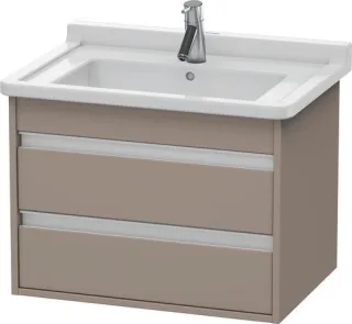 Duravit Ketho Waschtischunterbau wandhängend Basalt Matt 650x455x480 mm - KT664304343 KT664304343