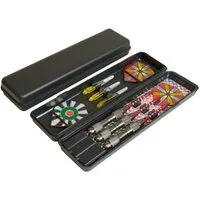 Jollystar Dartpfeil Dartpfeile Set 20 Gramm 15 teilig mit Zubehör und Aufbewahrungsbox, Dartpfeile Set mit 20 Gramm Gewicht inklusive Zubehör