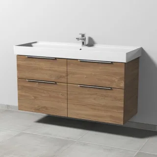 Sanipa 3way Waschtischunterbau zu Villeroy & Boch Collaro Waschtisch mit 4 Auszügen, Eiche-Kansas UM83859