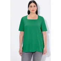 Ulla Popken T-Shirt T-Shirt A-Linie Carré-Ausschnitt Halbarm
