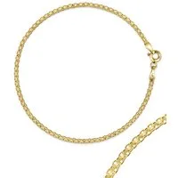 Antares Gold Goldarmband Doppelpanzerarmband 14K Gold – 19 cm, 2 mm, Hellgold, 585 er Gold