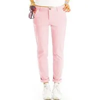 be styled Chinos Medium waist Chinohose bunte Stoffhosen bequem - Damen - j37L-1 mit Stretchanteil