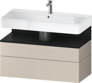 Duravit Qatego Waschtischunterbau wandhängend Taupe Matt 990x470x590 mm - QA4395016910000 QA4395016910000