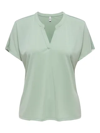 ONLY - ONLFREE S/S SPLIT TOP JRS Jadeite - Gr. - S