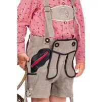 Isar-Trachten Lederhose Lederhose Kinder - JASCHA - grau