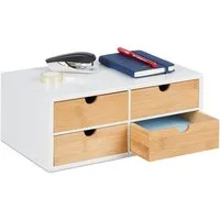 relaxdays Organizer Schreibtisch Organizer 4 Schubladen (1 St)