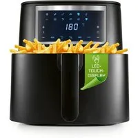 GOURMETmaxx Heißluftfritteuse Heißluftfritteuse 6,5 l, 1700 W, Airfryer mit Touchscreen, Timer und 11 Programmen