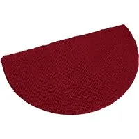 KiNZLER Badematte Chenille, Badvorleger, Badezimmer Teppich, Höhe 18 mm, rutschhemmend beschichtet, fußbodenheizungsgeeignet, Polyester, halbrund, Badteppich, Uni Farben, weich, als rechteckig & halbrund erhältlich