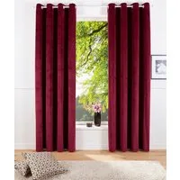 OTTO home Vorhang Velvet Uni (2 St), Ösen, blickdicht, Polyester, Blickdichter Samt, 2-er Set, edel, Gardine, multifunktional