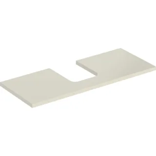 Geberit ONE Waschtisch-Platte, Ausschnitt mittig, für Aufsatzwaschtisch Schalenform 505275004