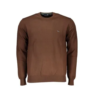 Brauner Rundhalsausschnitt-Pullover