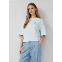 s.Oliver Kurzarmshirt T-Shirt T-Shirt mit Front- und Rückenprint im Relaxed Fit