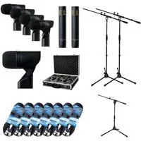Presonus Mikrofon Presonus Mikrofon-Set für Schlagzeug DM-7 mit Stativen und Kabel (Mikrofon-Set für Schlagzeug, 7-tlg), mit Stativen und Kabel