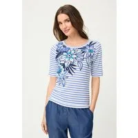 Olsen T-Shirt Shirt mit dekorativem Streifendruck