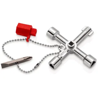 KNIPEX Schaltschrankschlüssel für gängige Schränke und Absperrsysteme 76 mm - 001103