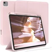 EAZY CASE Tablet-Hülle Penholder Smartcase für Apple iPad Air 13 (2024) 13 Zoll, Hülle mit Stifthalter magnetisch kratzfeste Tasche zum Aufkappen Rosa
