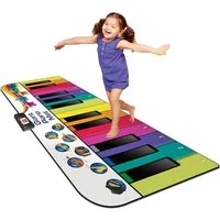N-GEAR Spielzeug-Musikinstrument Riesen Klaviermatte XXL – Tanzmatte & Musikmatte in einem, 10 Songs & 8 Instrumente