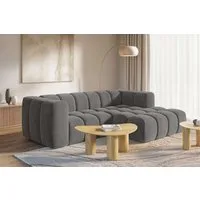 homsy by Ana Johnson Ecksofa »L« BOUBELLE L-Form, Design-Sofa, Bubble-Optik, Breite 247 cm, hoher Sitzkomfort dank Wellenunterfederung, L Sitztiefe 63 cm