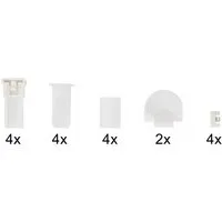 OTTO home Klemmträger Montagezubehör-Set für Plissees der Marke Otto home, Plissees, (Set, 4-tlg), für Plissee, Ersatzteilset, weiß