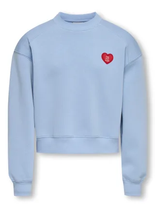 KIDS ONLY - KOGEVISA L/S O-NECK SHORT SWT - Gr. - 134/140
