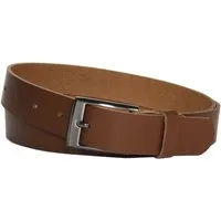 COLOGNEBELT Ledergürtel C20-SL 3 cm breiter Ledergürtel in Hellbraun mit eckiger Gürtelschließe