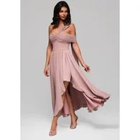 OMBRE Abendkleid Elegantes Abendkleid mit drapierten Träger