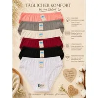 DDOnlineShop Brasilslip Taillenslip Damen Slips Bikinislip (Packung,Spar-Set, 6-St., 6er-Pack) Premium Qualität A11156