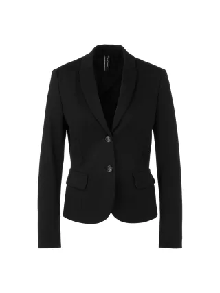 Marc Cain Essentials - Leichter Blazer aus feinem Jersey black - Gr. - 46