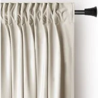 Restilo Gardine Gardine Multifunktionsband Kräuselband Vorhang Verdunkelnd Samt Textil (1 St), Kräuselband, verdunkelnd, Samt Textilien, mit Raffhalter