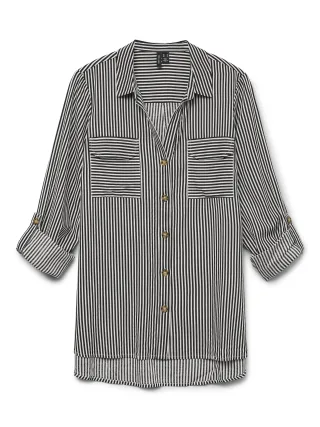 VERO MODA - VMBUMPY L/S SHIRT NEW WVN NOOS Chocolate Torte - Gr. - S