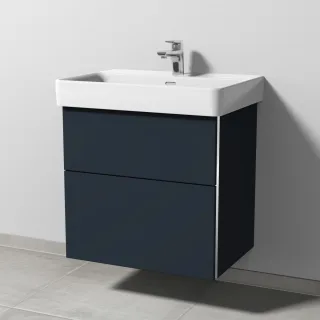Sanipa 3way Waschtischunterbau zu Laufen Pro S Waschtisch mit 2 Auszügen, Marine-Matt BP7671R
