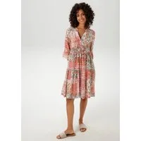 Aniston CASUAL Blusenkleid im farbharmonischen Muster-Mix, jedes Teil ein Unikat