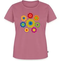 Spreadshirt T-Shirt 70er Jahre Hippie Flower Power Kostüm Blumen Fasching Frauen Premium T (1-tlg)