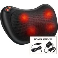smartEC Shiatsu-Massagekissen Witali Shiatsu Massagekissen mit Wärmefunktion, 4 Massageköpfe, 1-tlg., 3 Intensitätsstufen, Wärmefunktion, inkl. Autoadapter