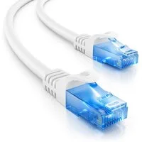 deleyCON deleyCON 3m CAT6 Patchkabel Netzwerkkabel Ethernet LAN DSL Kabel Weiß LAN-Kabel