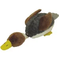 Dehner Tier-Beschäftigungsspielzeug Daffy, mit Entengeräusch, 40 x 17 cm, Plüsch, Keine Angabe