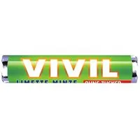 VIVIL Süßigkeit, Vivil Erfrischungsbonbons Minze Limette Rolle zuckerfrei 28g