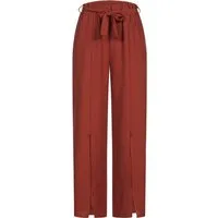 CLOUD 5IVE Stoffhose CLOUD 5IVE Sommerhose mit seitlich. Schlitzen und Bindegürtel (1-tlg)