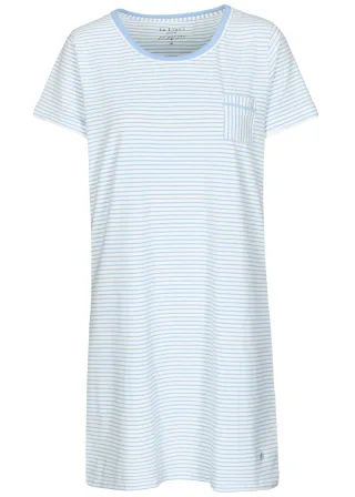 IN LINEA - Da.-Sleepshirt sky stripe - Gr. - 36