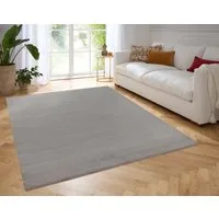 TaraCarpet Teppich Hasenfell Bora Soft, rechteckig, Höhe: 14 mm, Hasenfell grau Wohnzimmer Schlafzimmer Esszimmer 60X90